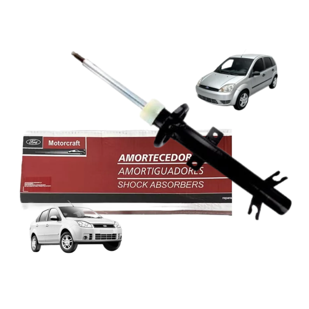 Amortecedor De Suspensão Dianteira Fiesta Rocam  2002 A 2014