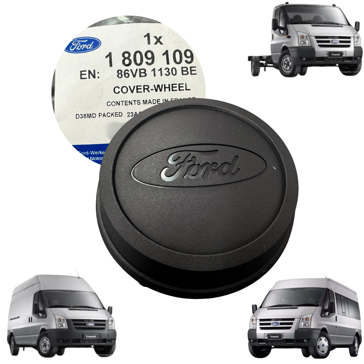Calota Do Cubo Da Roda Da Ford Transit  – Original Ford