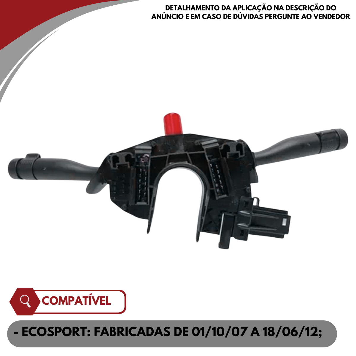 8N1513335AA INTERRUPTOR DA COLUNA/CHAVE DE DIREÇÃO DA ECOSPORT DE 2008 A 2012(3) INTERRUPTOR DA COLUNA/CHAVE DE DIREÇÃO DA ECOSPORT DE 2008 A 2012