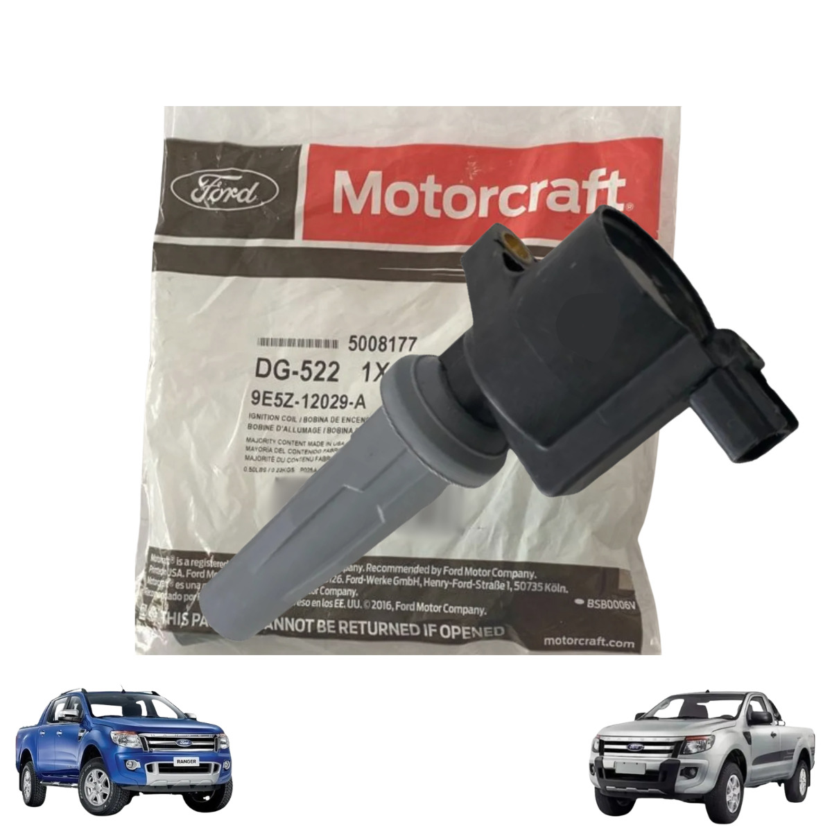 Bobina De Ignição Ford Ranger 2.5l Flex