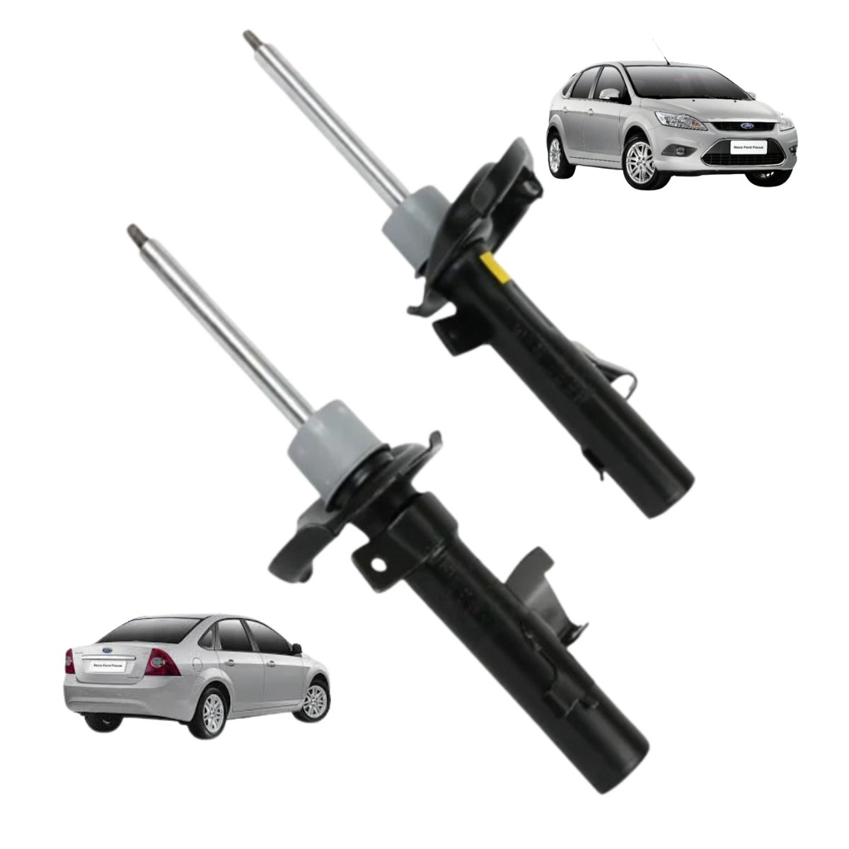 Jogo Amortecedores Suspensão Dianteira Do Focus Dir. E Esq.