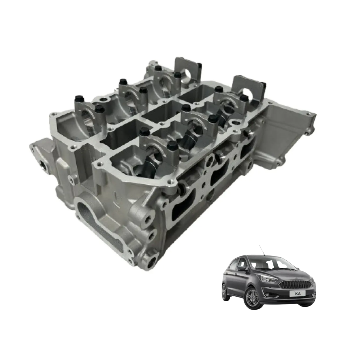 Cabeçote Completo Motor Ford Ka 1.0l 3cc 2015-2021 Original
