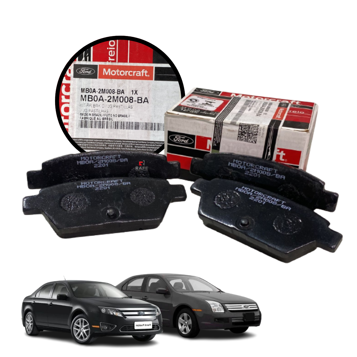 Jogo Pastilhas Freio Roda Traseira Ford Fusion 2006 A 2012