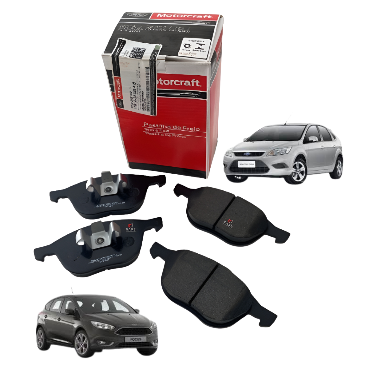 Jogo De Pastilhas Freio – Roda Dianteira Focus (motorcraft)