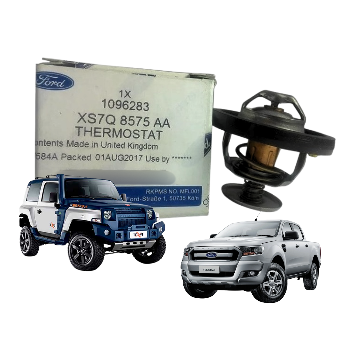 Válvula Termostática Da Ranger De 2012 Em Diante E Transit