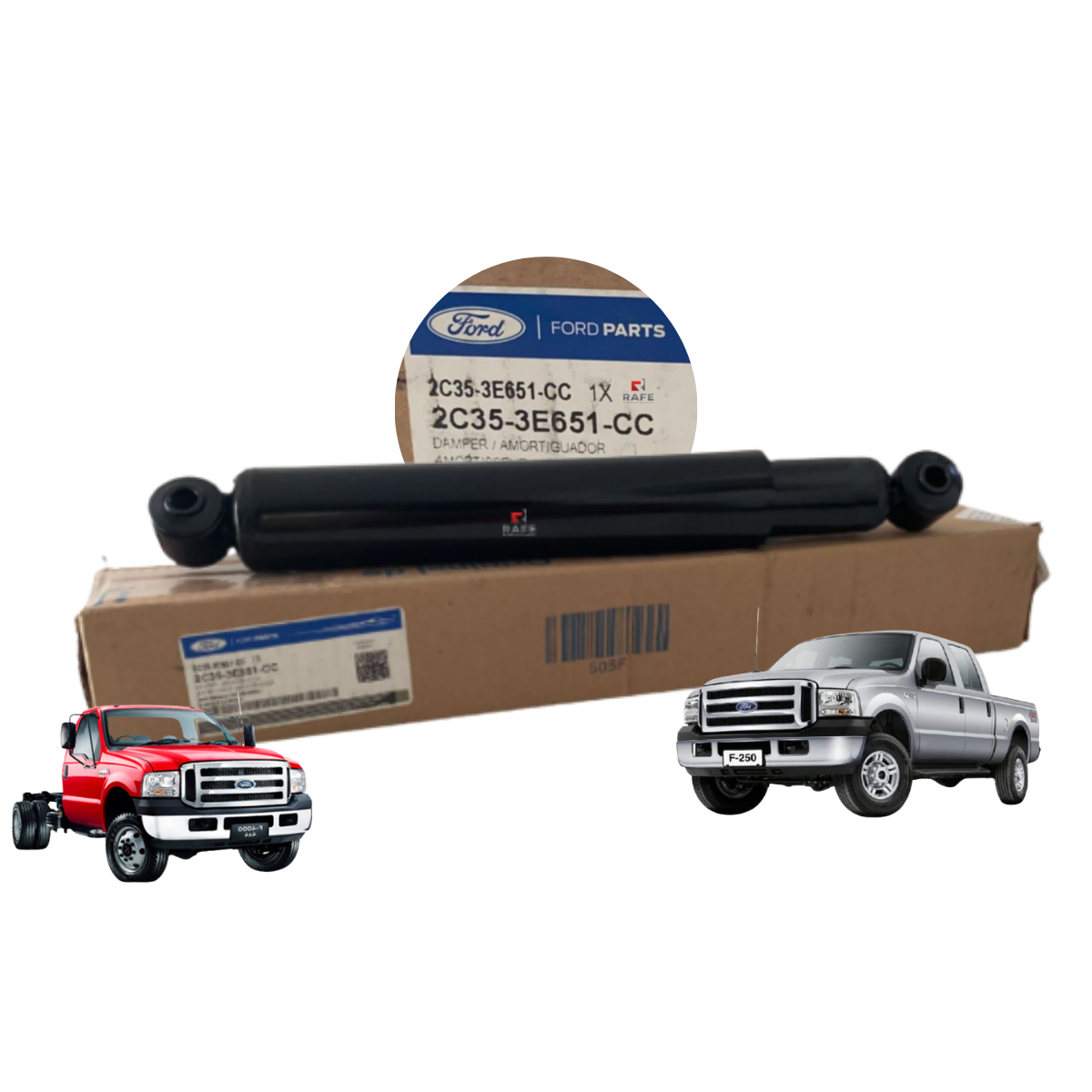 Amortecedor De Direção F250 4×4 / F4000 4×2 E 4×4