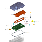 RETENTOR DA TAMPA DE VÁLVULA DA RANGER 2.2L/3.2L E TRANSIT 2.2L