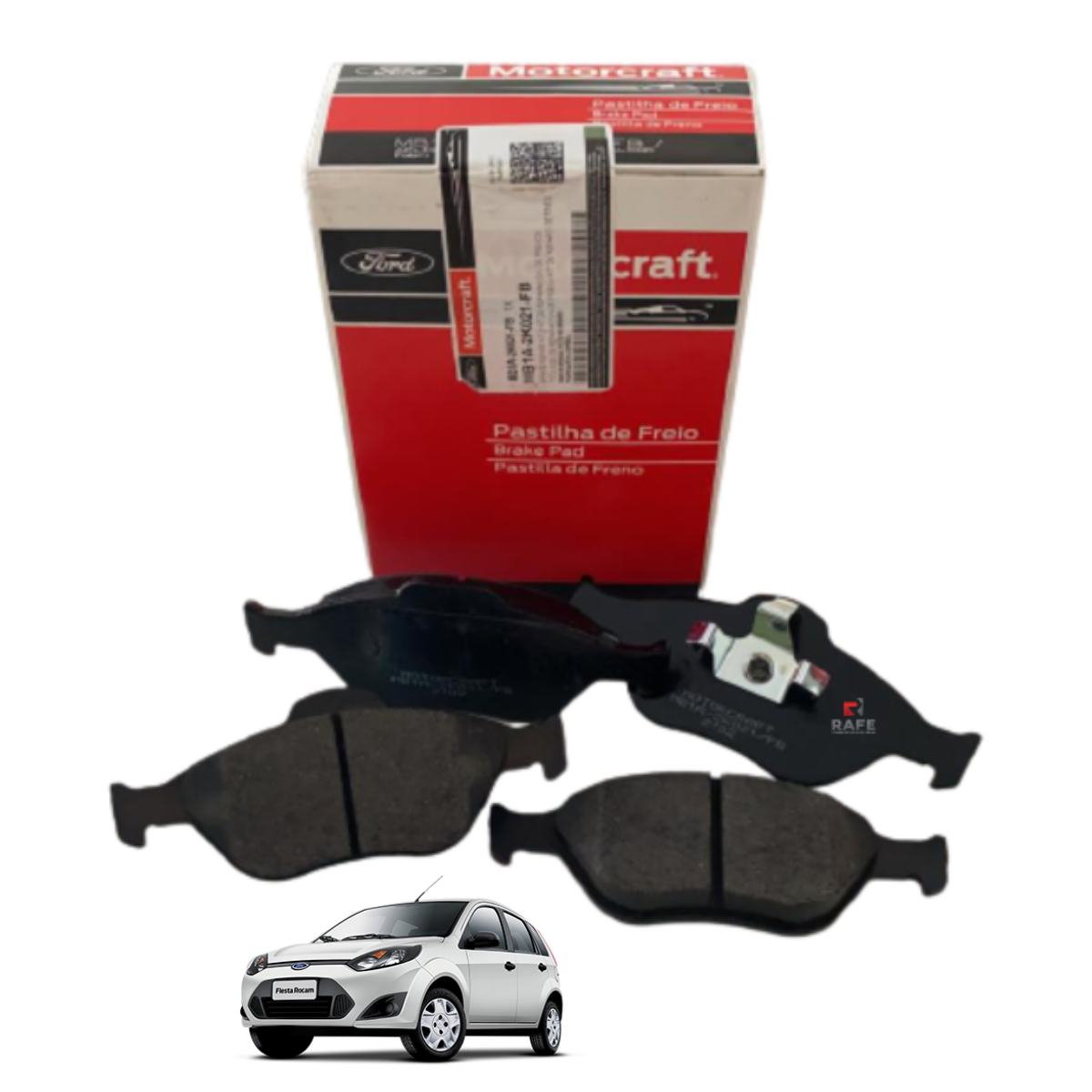 Jogo Pastilha Freio Dianteiro Fiesta Rocam 1.6 Abs 2010-2014