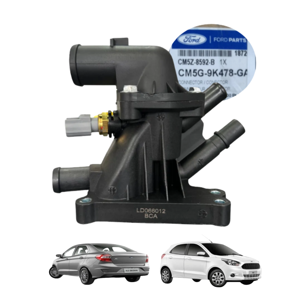 Carcaça Válvula Termostática Completa Ka 1.0 2015 Diante