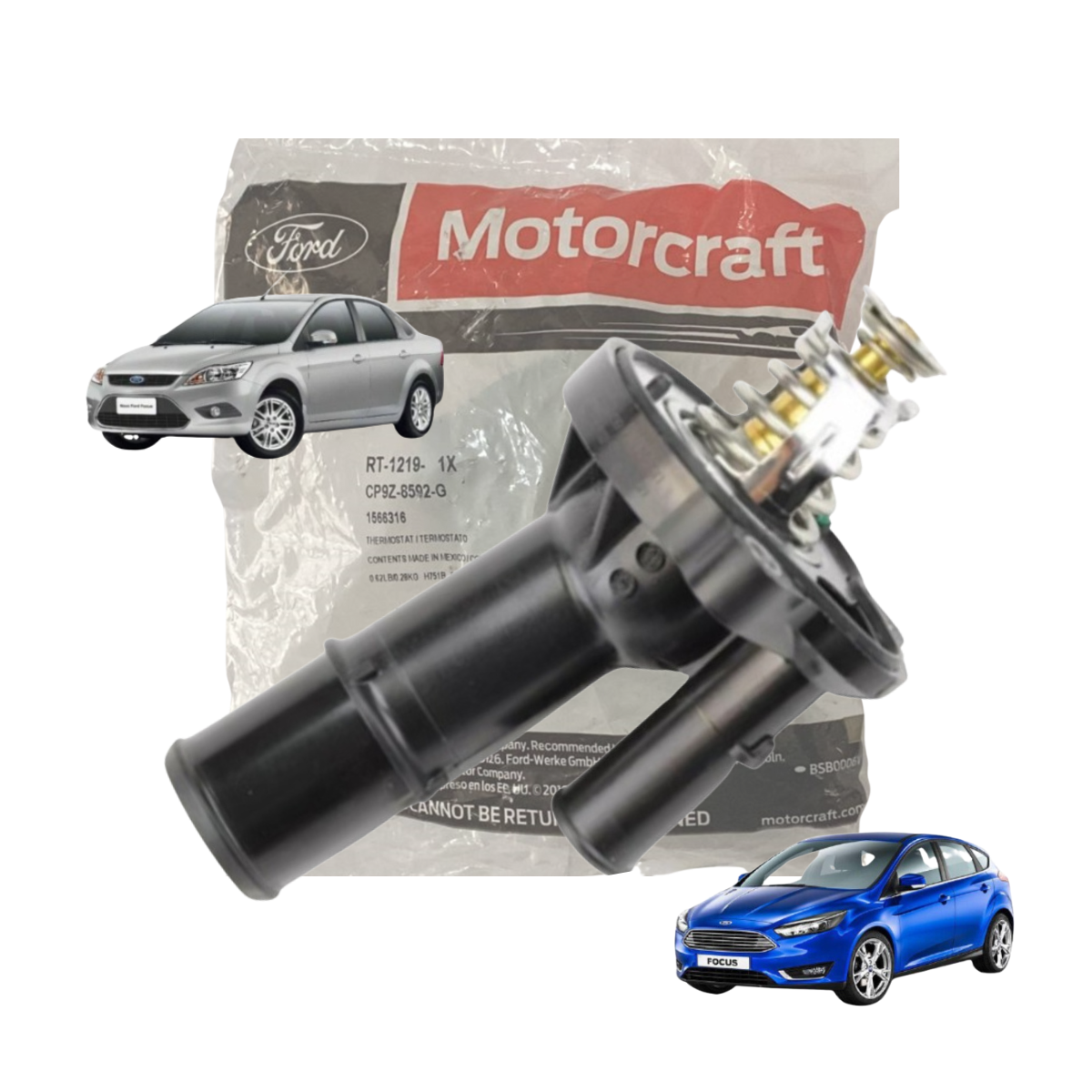 VÁLVULA TERMOSTÁTICA DO FOCUS DURATEC 2.0L
