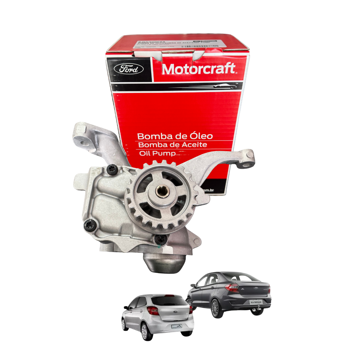 BOMBA DE ÓLEO DO MOTOR DO FORD KA 1.0L FLEX DE 2015 EM DIANT