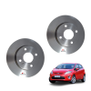 Jogo Discos Freio Dianteiro New Fiesta Hatch De 2013 A 2019