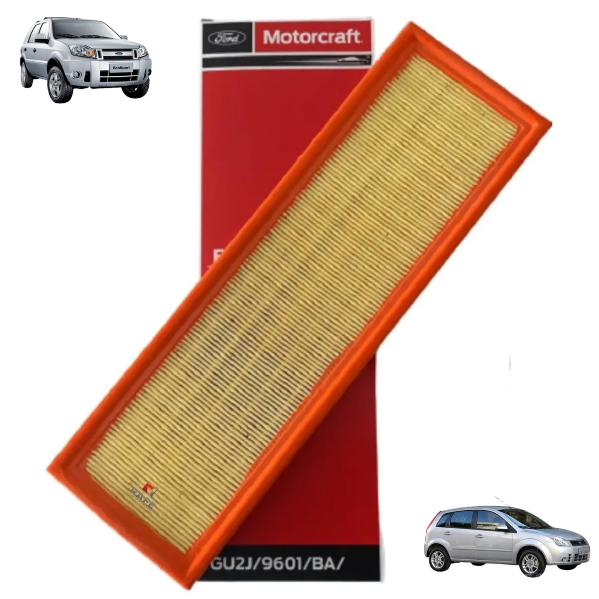 FILTRO DE AR (ELEMENTO) DO FORD KA, ECOSPORT E FIESTA ROCAM