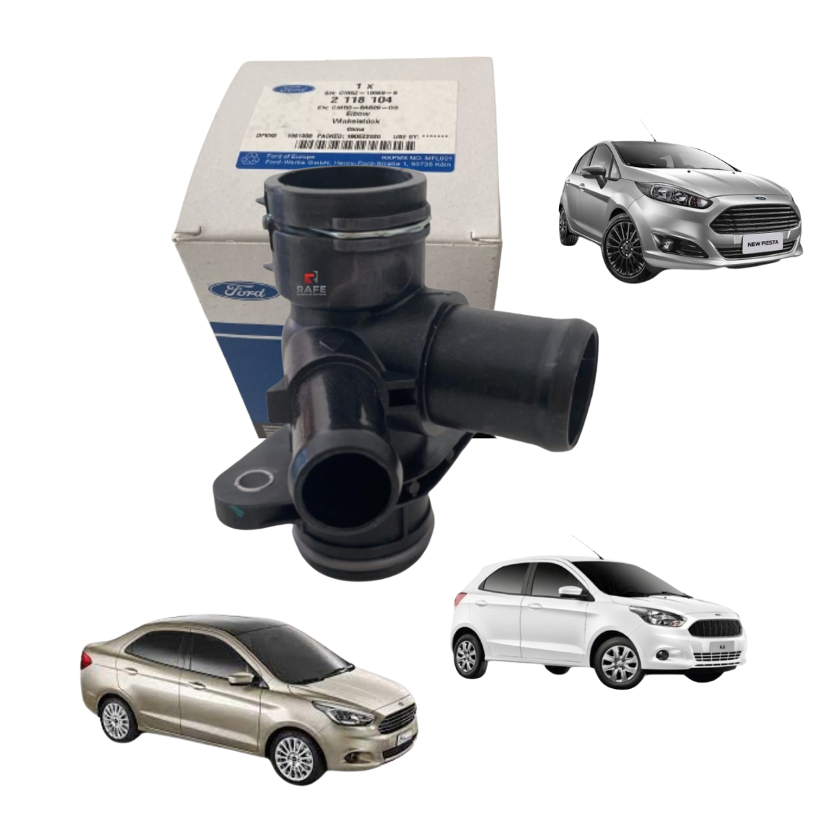 CONEXÃO DE ENTRADA DA BOMBA D ÁGUA DO NEW FIESTA E FORD KA