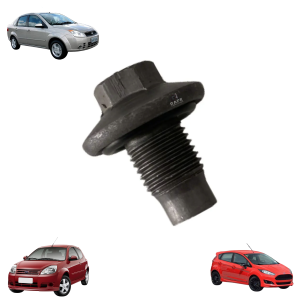 Bujão Drenagem Do Carter Com Anel Vedador Ford Ka E Fiesta