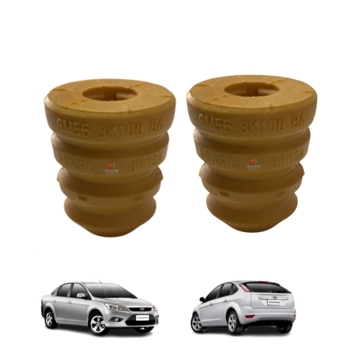 PAR DO BATENTE DO AMORTECEDOR DA SUSPENSÃO DIANTEIRA DO FORD