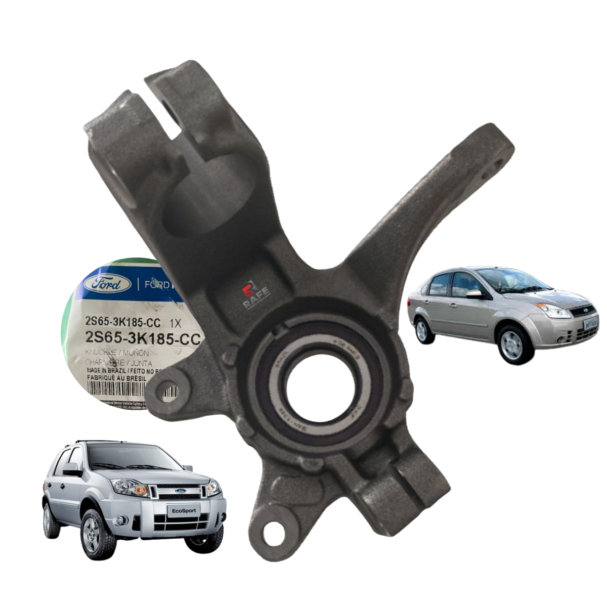 PONTA EIXO RODA DIANTEIRA C/ROLAMENTO ECOSPORT E FIESTA ROCAM LD