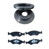 Kit Freio Dianteiro(pastilhas+discos) Fiesta Rocam1.6l S/abs