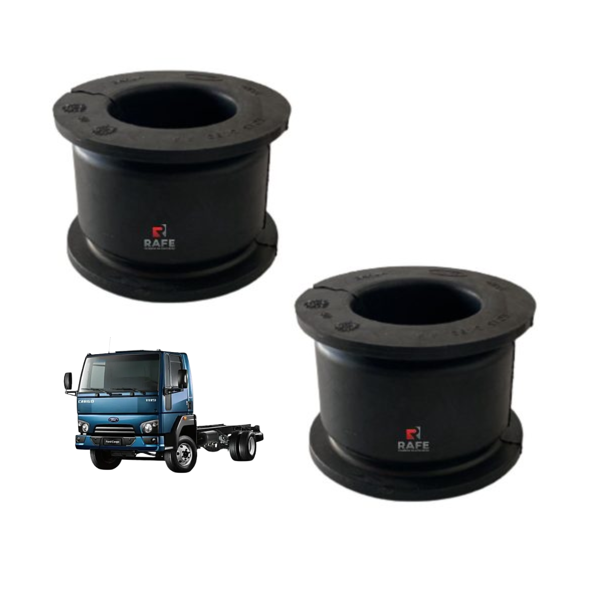 KIT BUCHA DA BARRA ESTABILIZADORA TRASEIRA DO FORD CARGO 111