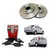 Kit Freio Dianteiro (pastilhas+discos) Fiesta Rocam 1.6l Abs