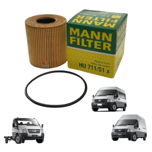 FILTRO DE OLEO LUBRIFICANTE TRANSIT REFIL MANN
