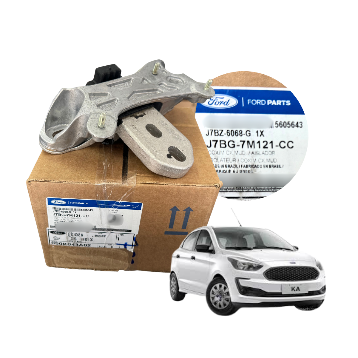 Coxim Superior Câmbio Ford Ka 1.0l 2019 A 2021 – Original