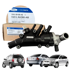 Carcaça Válvula Termostática Completa Ecosport E Focus 1.6