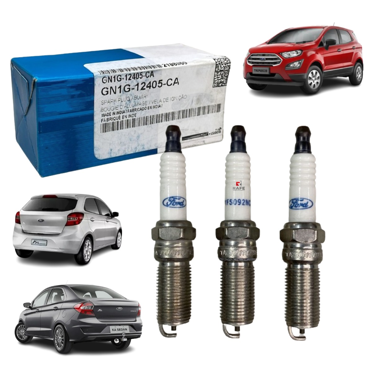 Jogo Vela Ignição Ford Ka E Ecosport Motor 1.5l Dragon 3cil