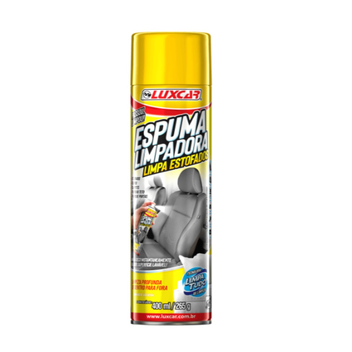 LIMPA ESTOFADOS TECIDOS COUROS LUXCAR  – 400 ml