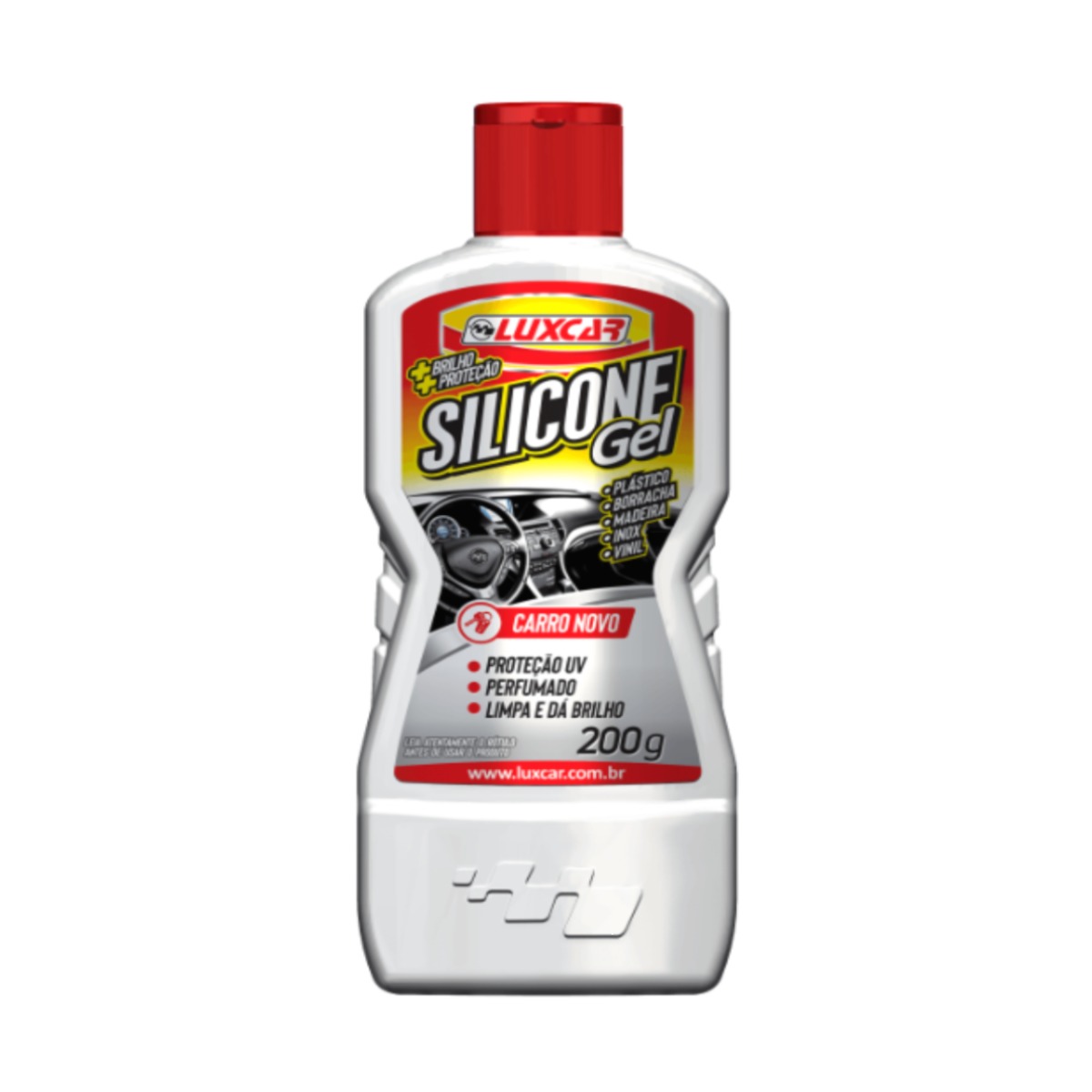SILICONE GEL PARA PLÁSTICO BORRACHA E PAINÉIS AUTOMOTIVOS – LUXCAR