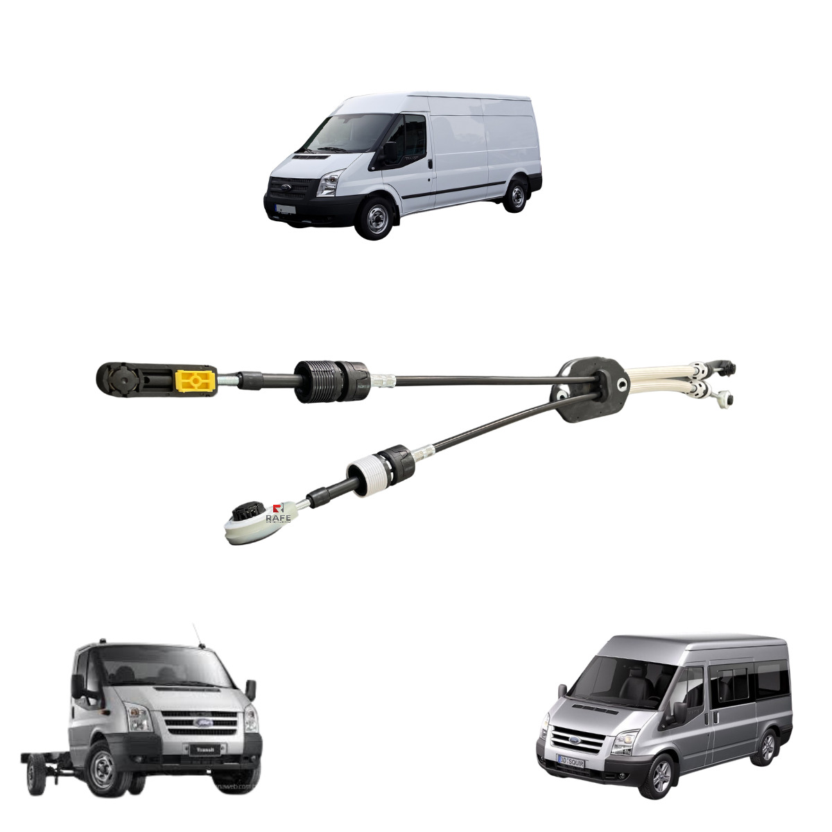 Jogo Cabos Marcha Controle Alavanca Mudanças Ford Transit