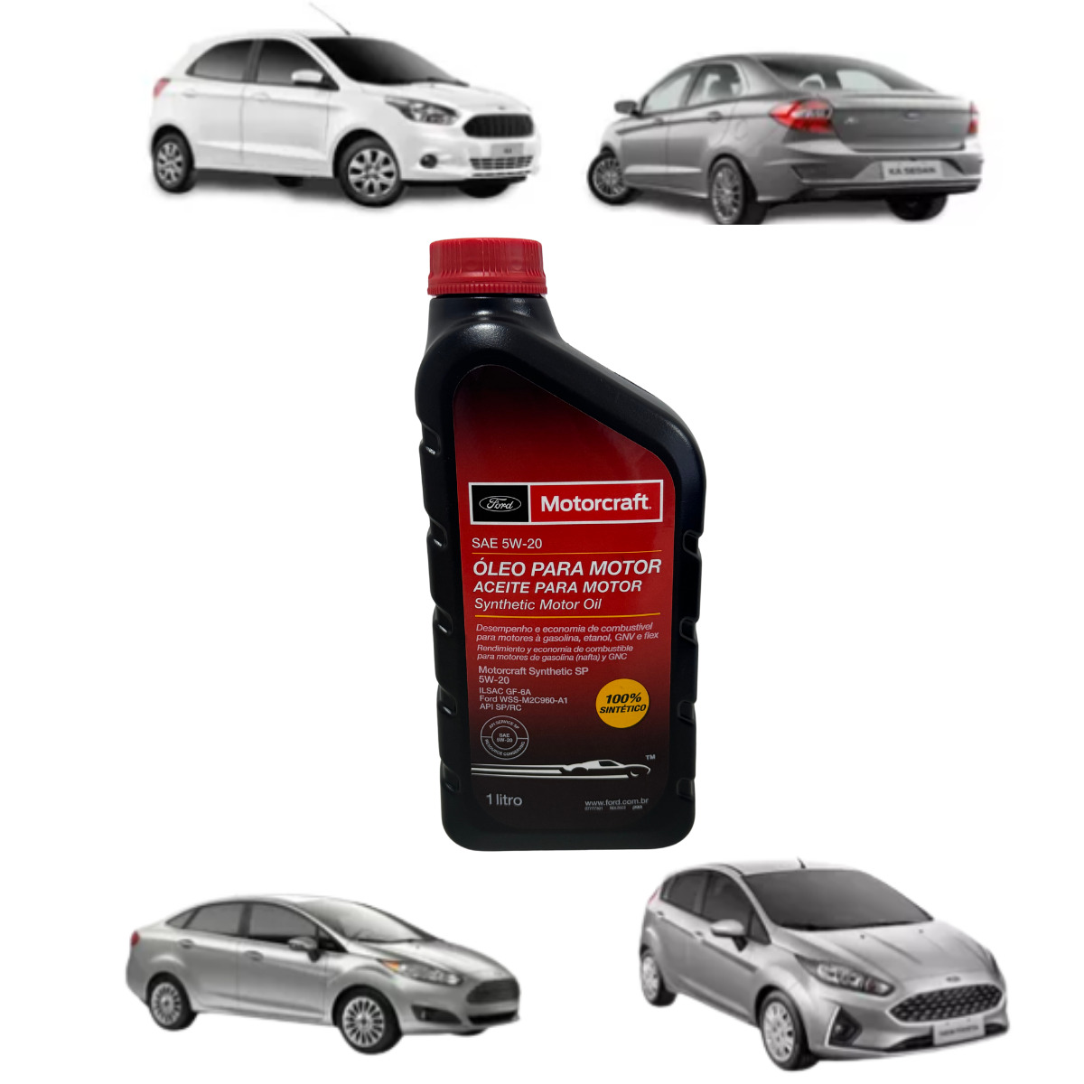 Óleo Motor Sintético Sae 5w20 Motorcraft Ford Ka e New Fiesta