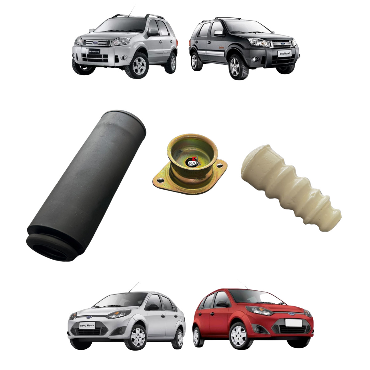 Kit Da Suspensão Traseira Ecosport e Fiesta Rocam Original