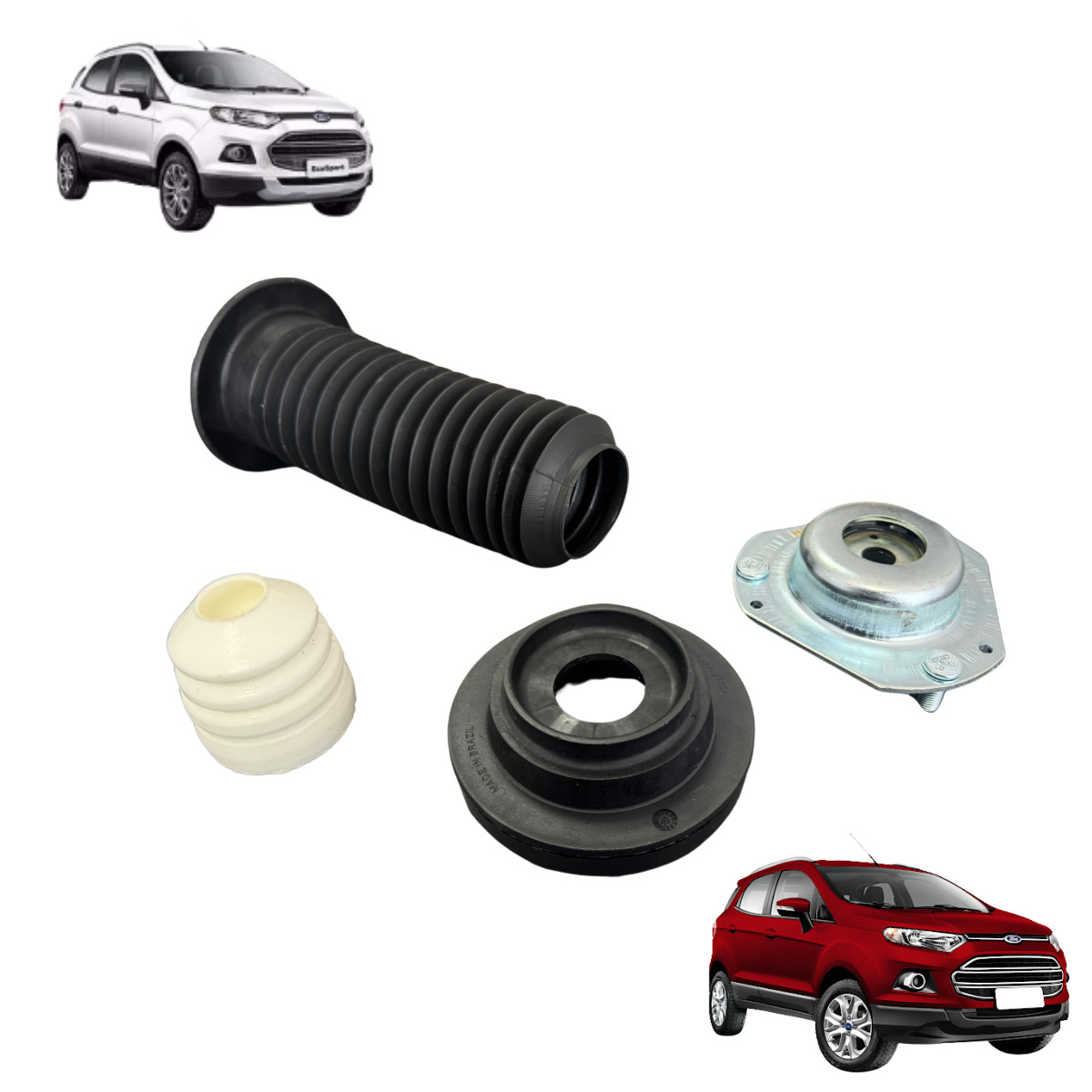 Kit Batente Do Amortecedor Suspensão Dianteira Da Ecosport