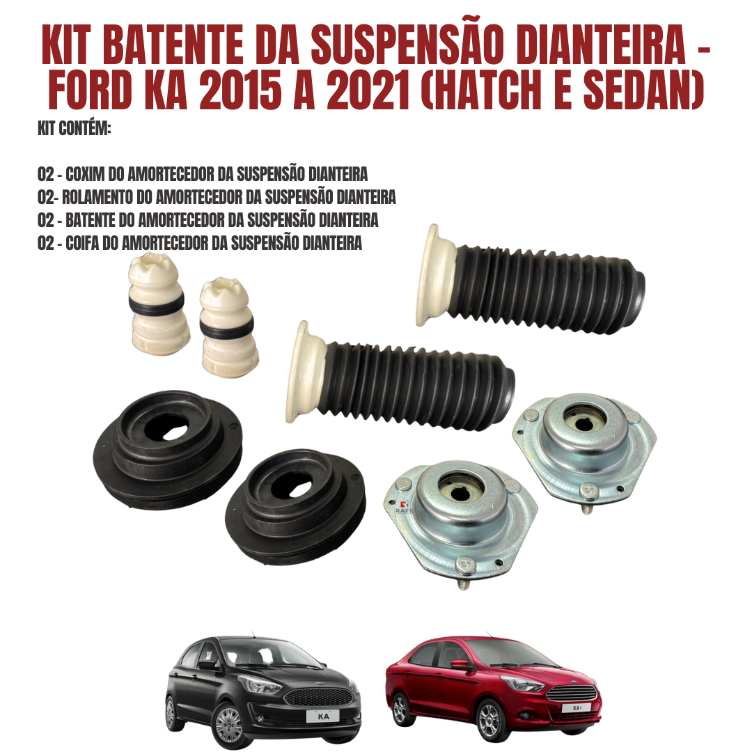 Kit Batente da Suspensão Dianteira Ford Ka 2015 A 2021 Completo