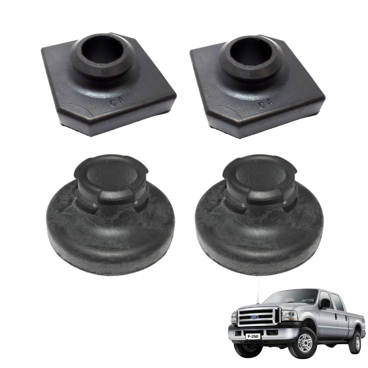 Kit Coxim Radiador Superior/ Inferior F250 F350 F4000 Original Ford