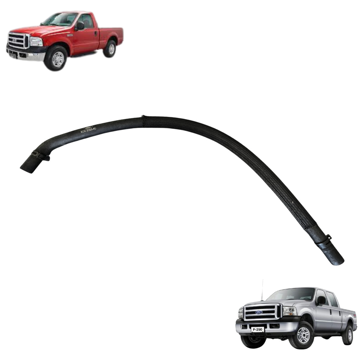 MANGUEIRA DO RESERVATÓRIO DA DIREÇÃO HIDRÁULICA A BOMBA F250 2007 A 2012 – ORIGINAL FORD