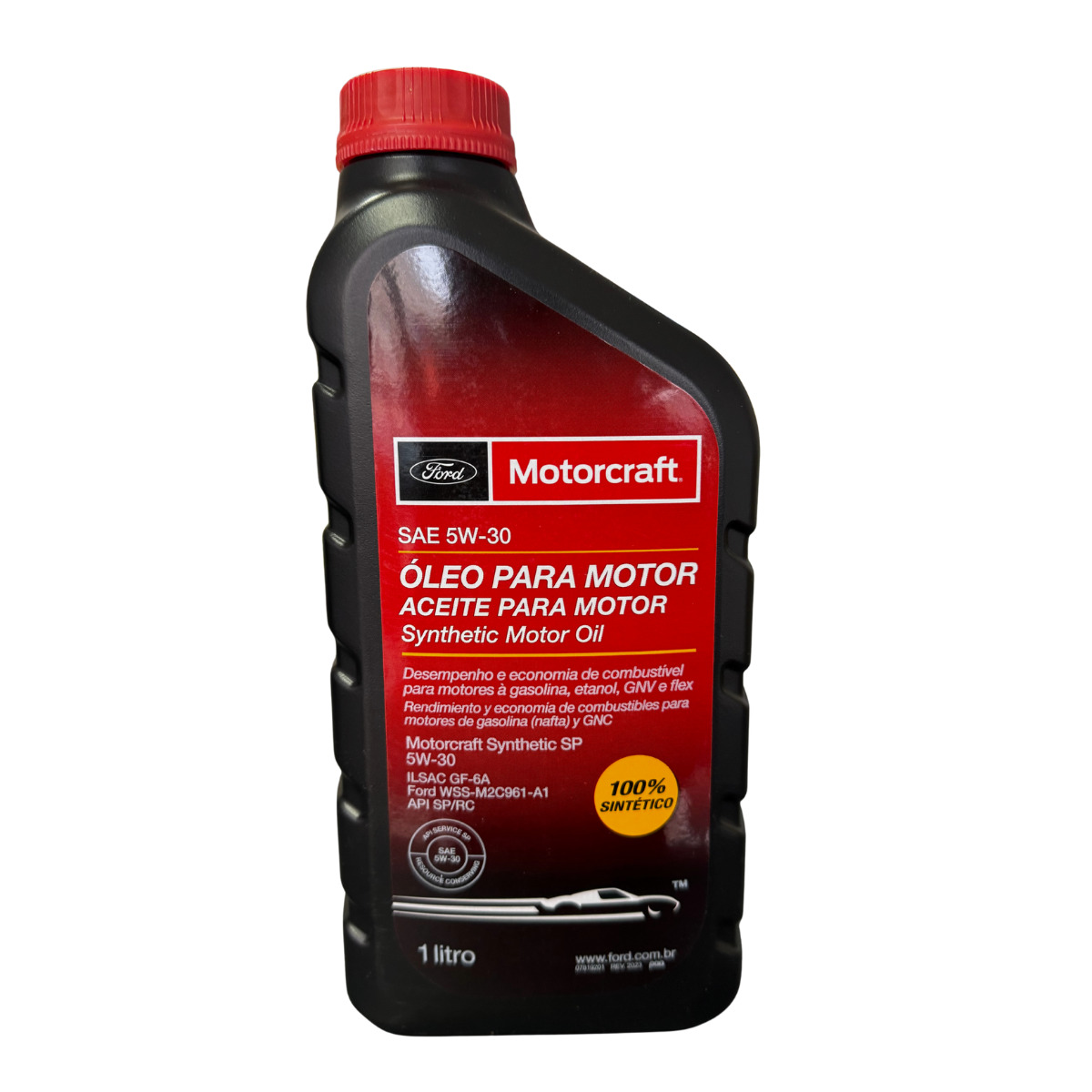 ÓLEO 100% SINTÉTICO MOTORCRAFT 5W30 DA LINHA LEVE FORD FLEX