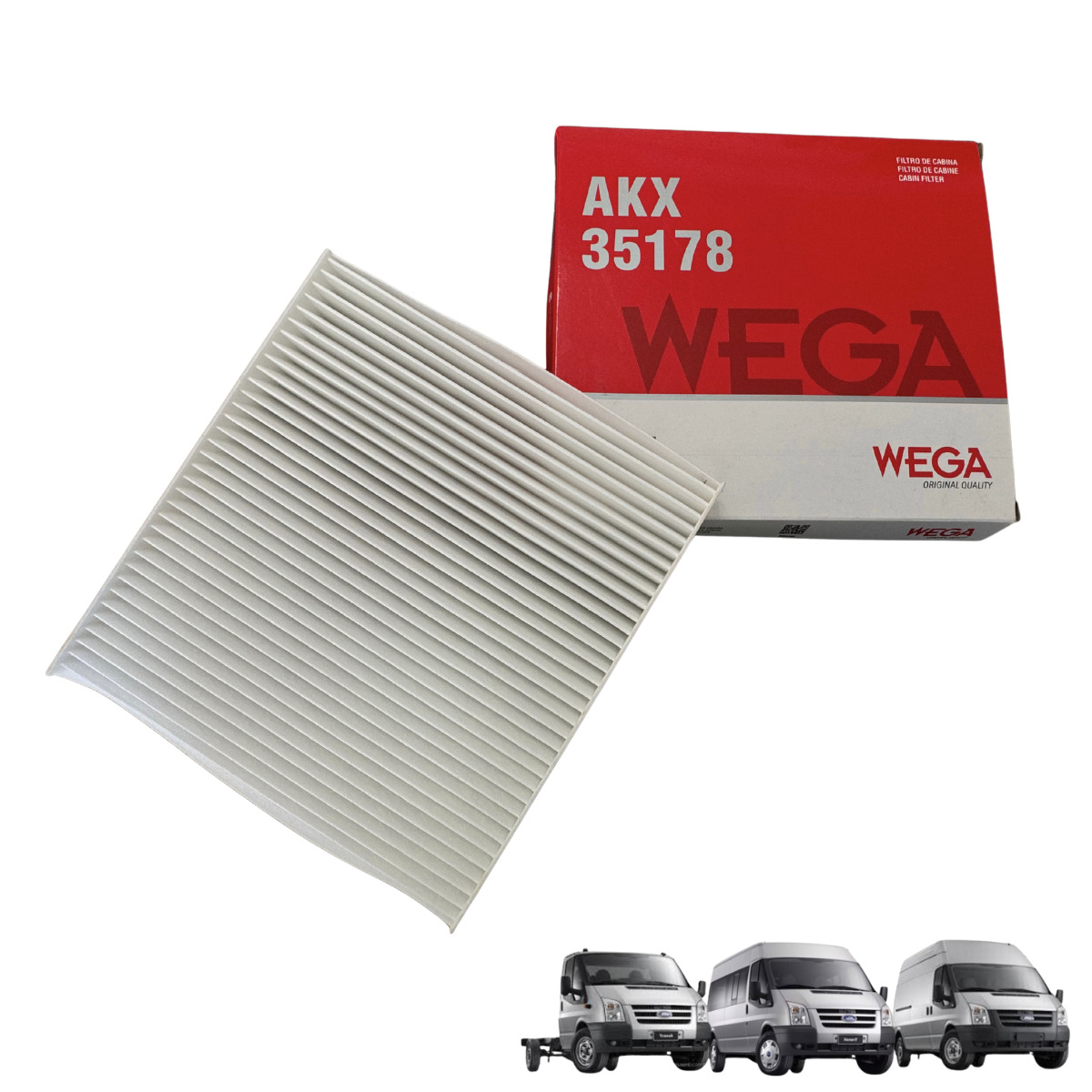FILTRO DO AR CONDICIONADO (CABINE) TRANSIT 2009/2013 – WEGA