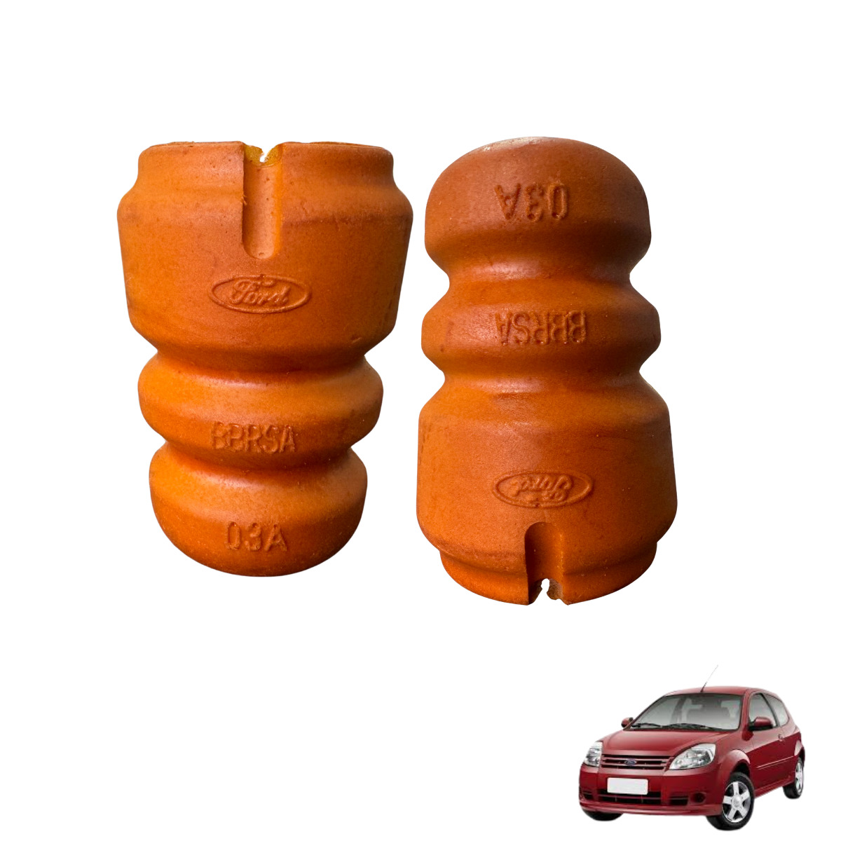 PAR DO BATENTE DO AMORTECEDOR DA SUSPENSÃO DIANTEIRA FORD KA – ORIGINAL