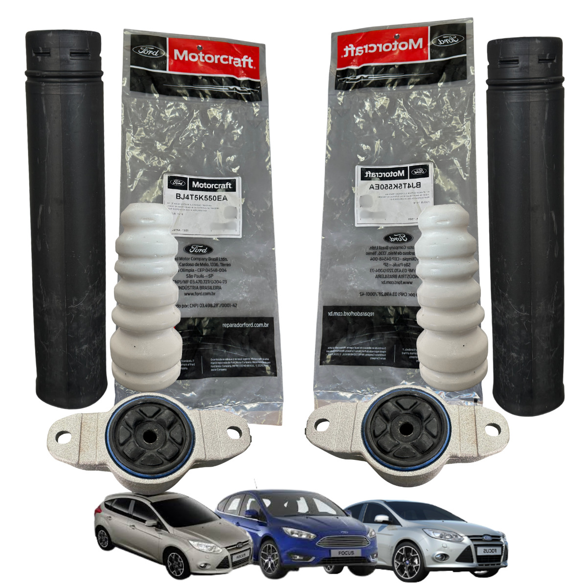 PAR KIT BATENTE DO AMORTECEDOR TRASEIRO DO FOCUS 2014 A 2019 (MOTORCRAFT)