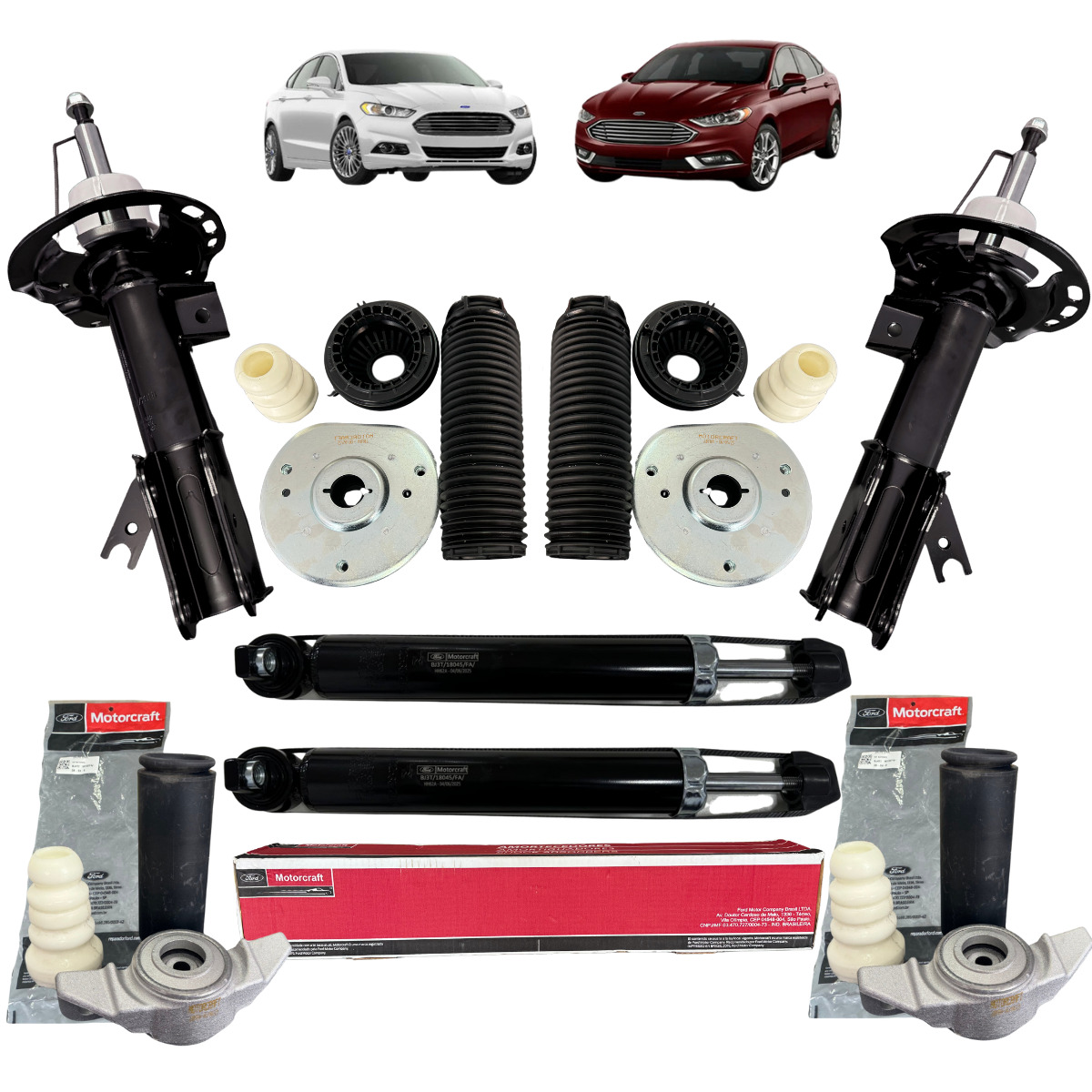 Kit Amortecedor Dianteiro Traseiro Fusion 2013 a 2018  – MOTORCRAFT