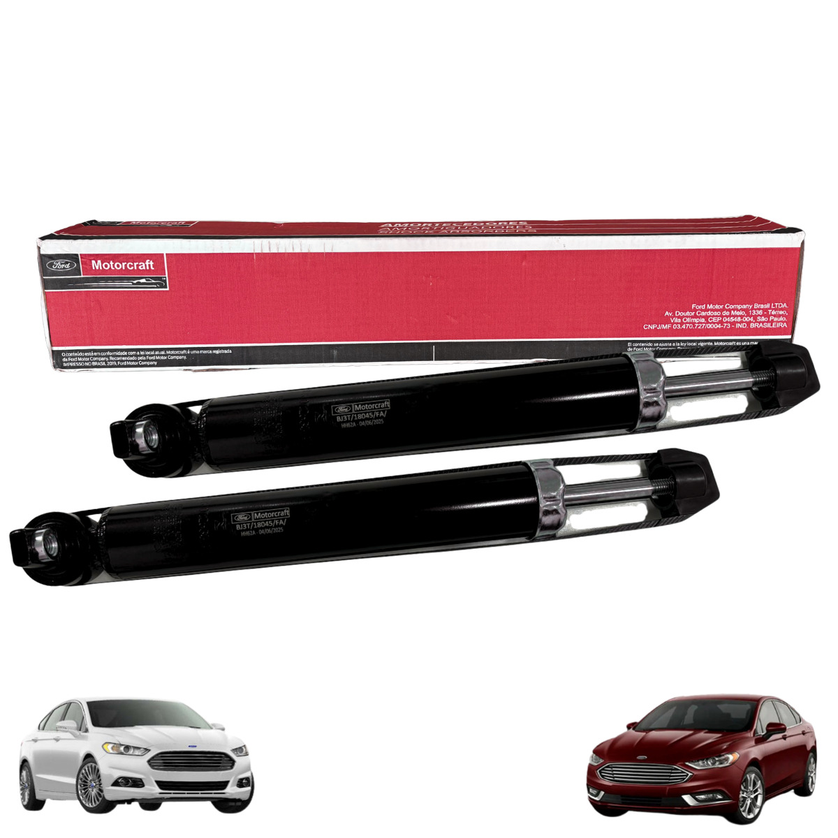 PAR AMORTECEDOR TRASEIRO AMBOS OS LADOS DO FUSION 2012 A 2016 – MOTORCRAFT