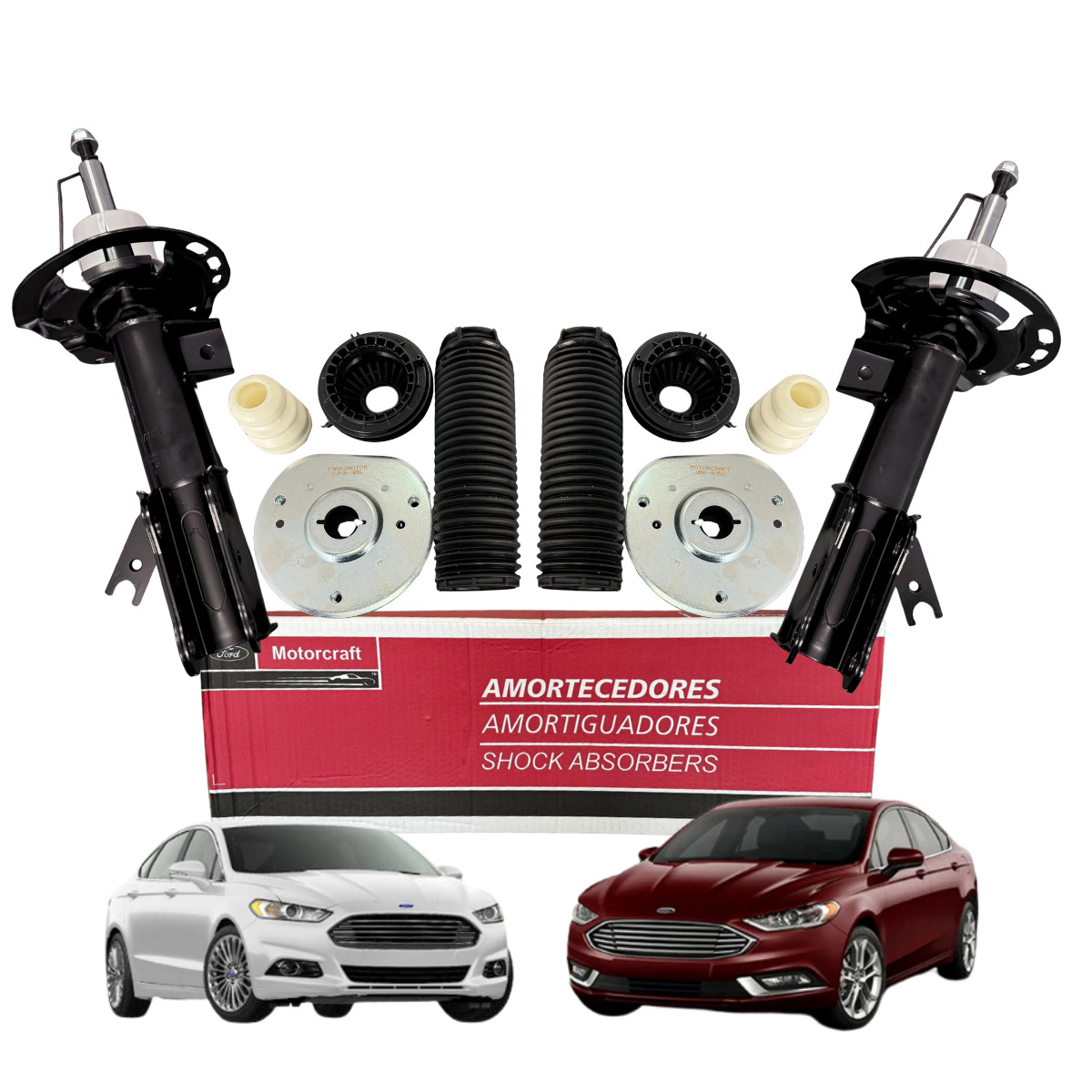 JOGO COMPLETO AMORTECEDOR DIANTEIRO DO FUSION 2012 A 2016 – MOTORCRAFT
