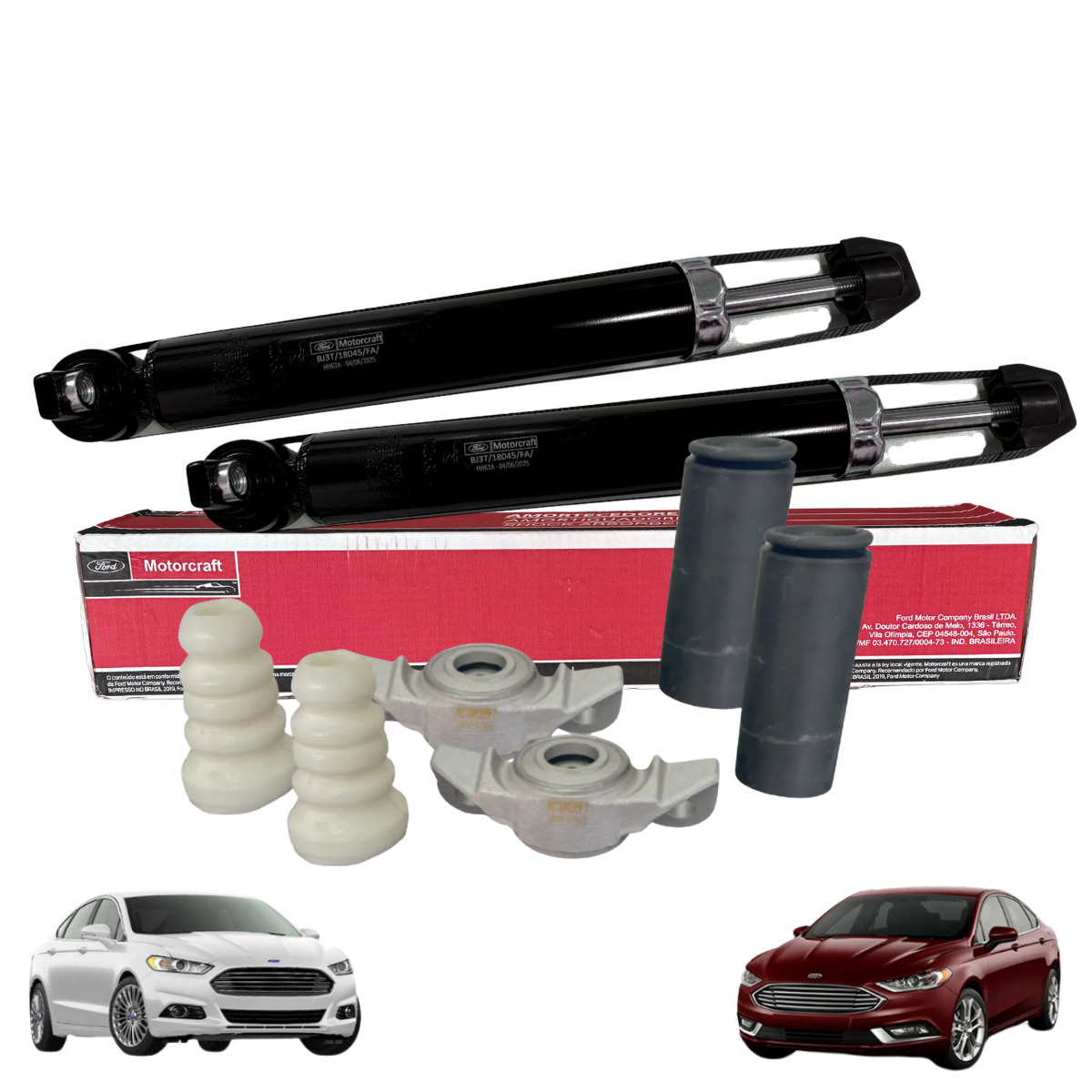 PAR KIT DO AMORTECEDOR TRASEIR DO FUSION 2012 A 2018 – MOTORCRAFT