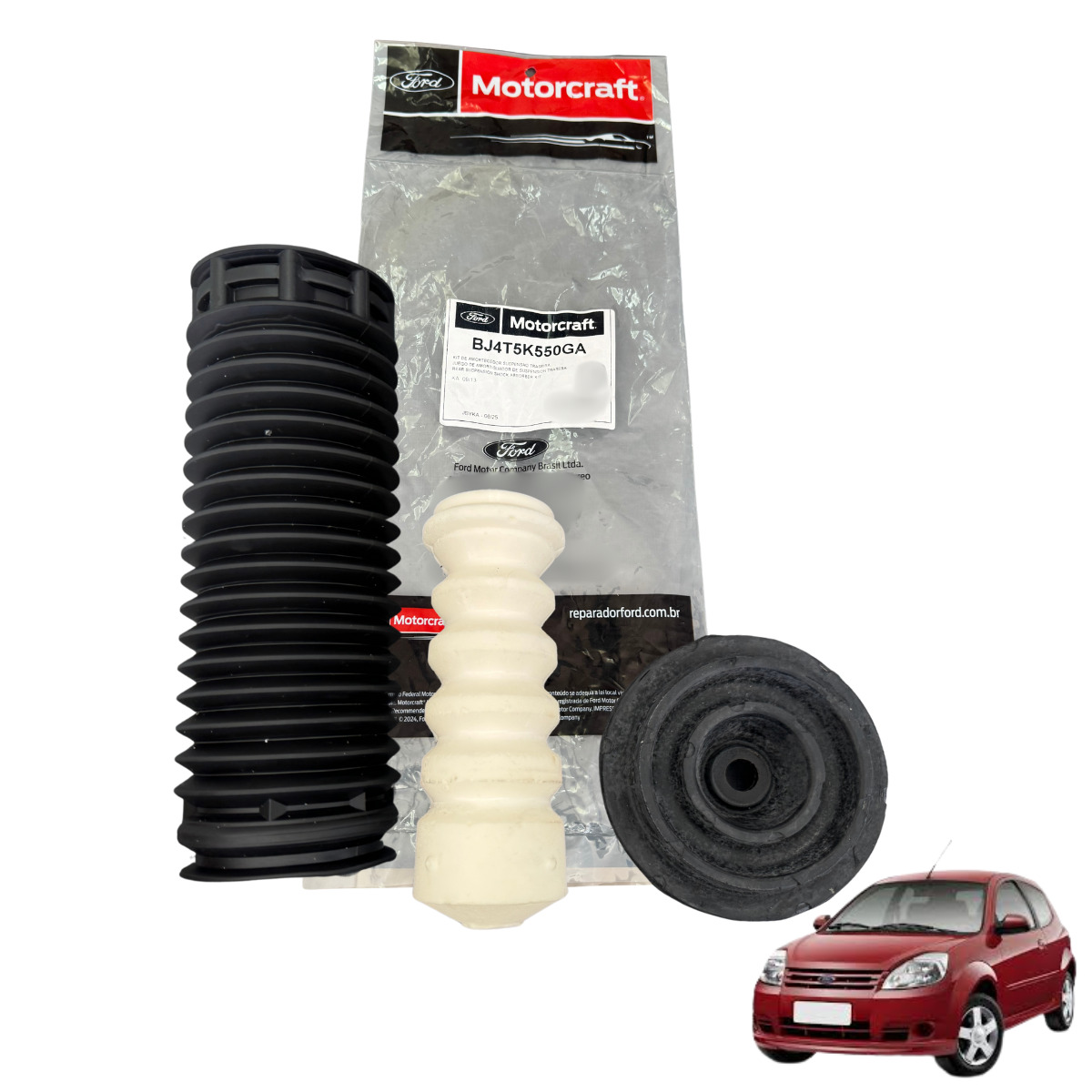 Kit Batente Amortecedor Traseiro Ford Ka 2008/2013 Original