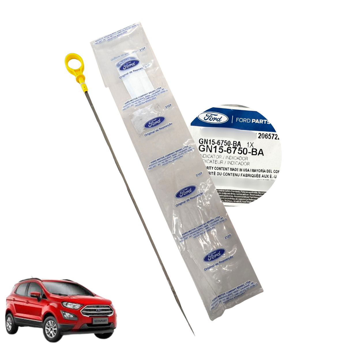 FORD – Vareta Medidora do Nível do Óleo Ford Ecosport 2017 a 2021 – Original