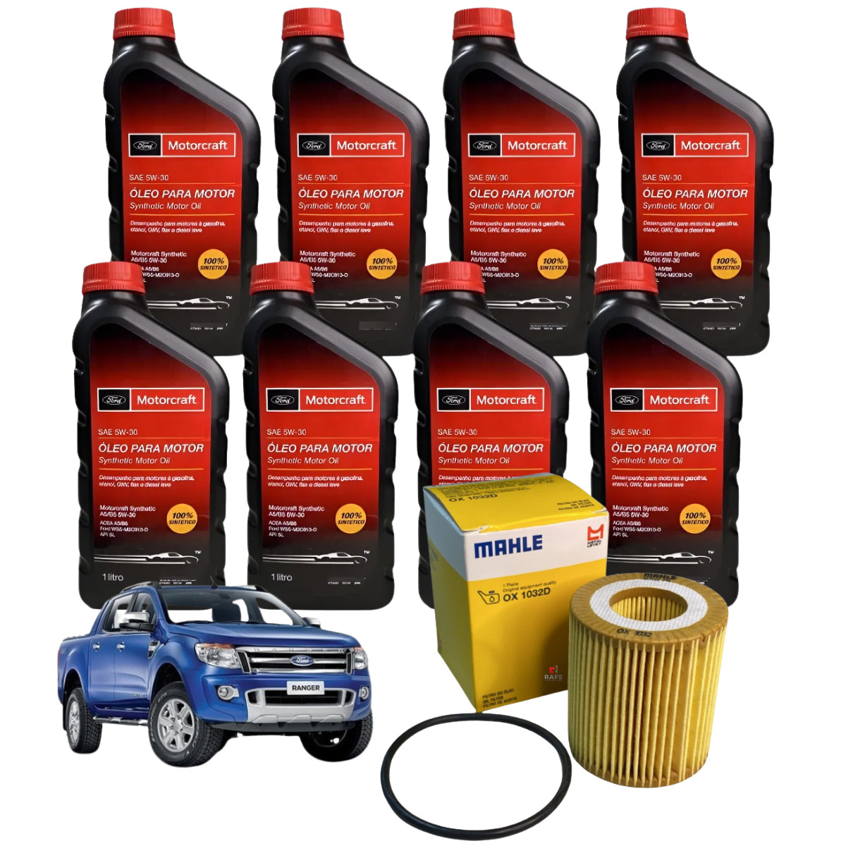 KIT TROCA DE ÓLEO DA RANGER 2.2L 5W30 – MOTORCRAFT