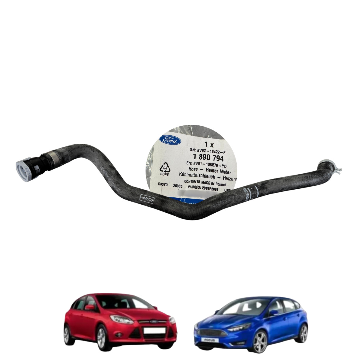 Mangueira De Entrada Água Aquecedor Focus 2.0 2014 A 2019 – Original