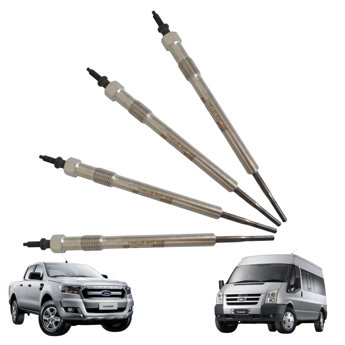 Jogo De 4 Velas Aquecedora Ranger 2.2 e Transit